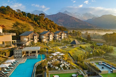Property building, Natural landscape, Bird's eye view