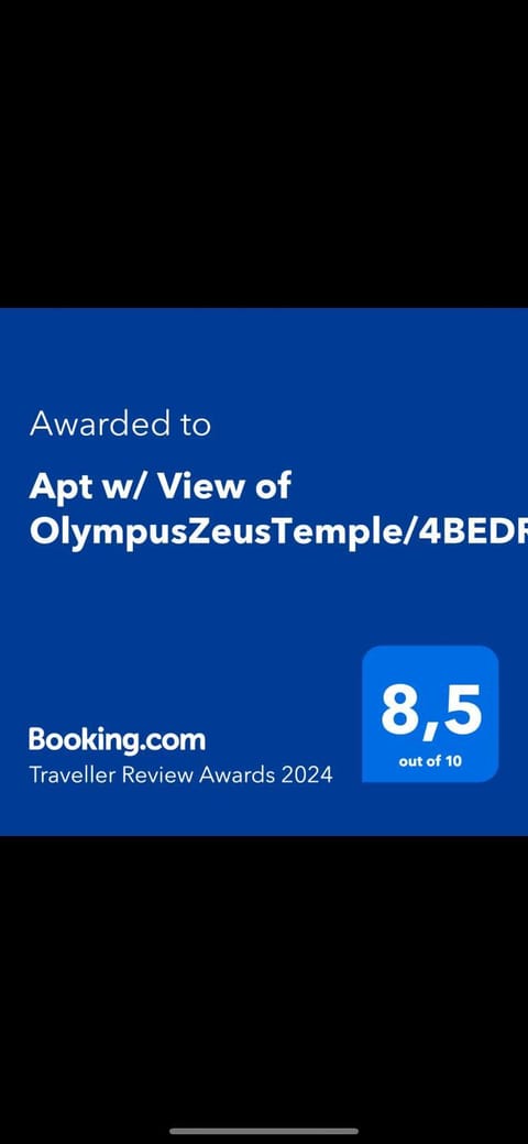 Apt w/ View of OlympusZeusTemple/4BEDR-3BATH-2KITC Apartment in Athens