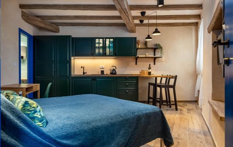 Bed, Bathroom, TV and multimedia, Kitchen or kitchenette, Living room, Photo of the whole room, Dining area, Bedroom, wardrobe