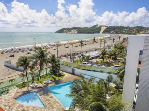 Property building, Nearby landmark, Natural landscape, Beach, Pool view, Sea view, Swimming pool