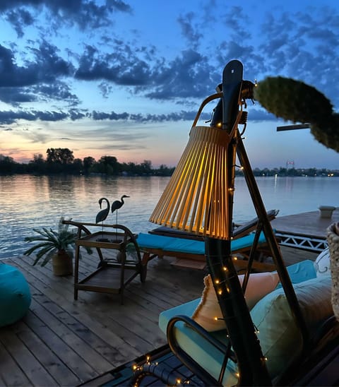 Natural landscape, River view, Sunset