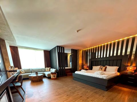 Bed, Living room, Photo of the whole room, Seating area, Bedroom, towels