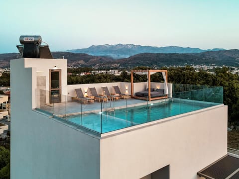Soleado Villa Chania rooftop heated pool Villa in Chania