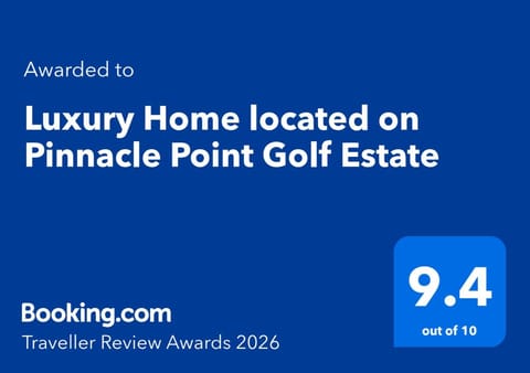 Luxury Home located on Pinnacle Point Golf Estate Villa in Western Cape