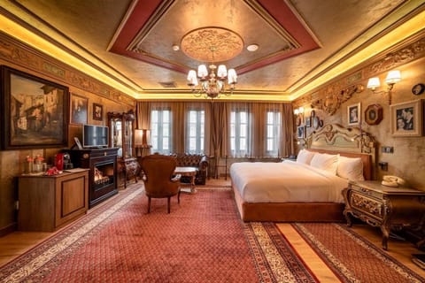 Bed, Seating area, Bedroom, flat iron