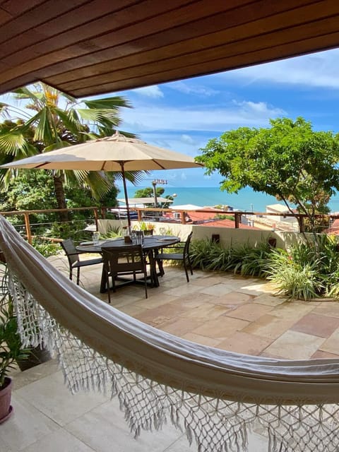 Patio, BBQ facilities, Dining area, Sea view