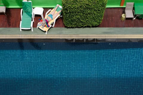 Pool view, Swimming pool, sunbed
