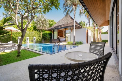Property building, Patio, Day, Garden, Garden view, Pool view, Swimming pool