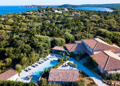 Property building, Natural landscape, Bird's eye view, Pool view, Swimming pool