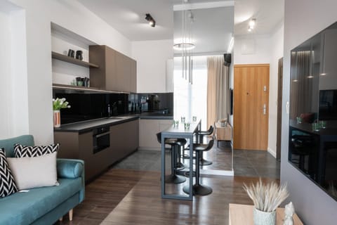 Kitchen or kitchenette, Living room, Seating area, Dining area, oven, stove