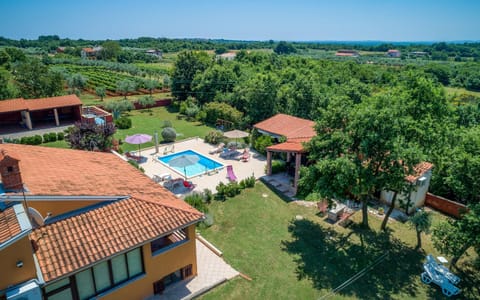 Natural landscape, Bird's eye view, Pool view, Swimming pool, Swimming pool, older children, group of guests, Family