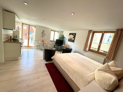 Property building, Living room, Bedroom
