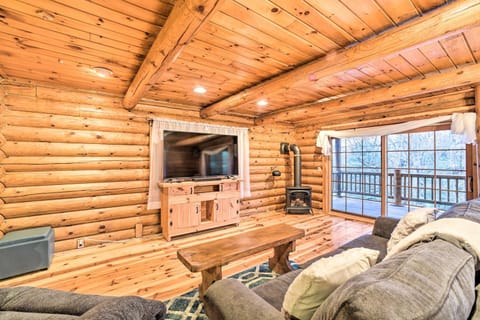 Spacious Cabin with Decks Near Saratoga Springs Cabin in Saratoga