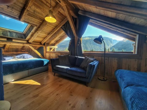 Natural landscape, Bedroom, Mountain view