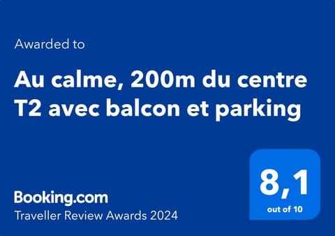 Au calme, 200m du centre T2 avec balcon et parking Apartment in Cassis