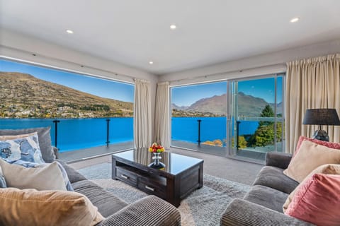 Natural landscape, Living room, Seating area, Lake view, Mountain view