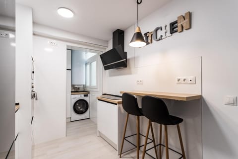 washing machine, kitchen