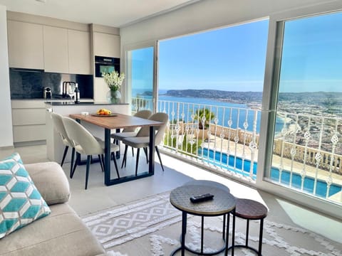 Living room, Seating area, Dining area, Sea view