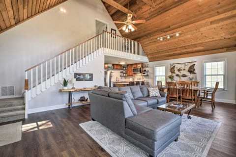 Lakefront Eatonton Home Boat Dock and Fire Pit House in Lake Sinclair