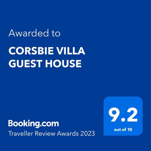 CORSBIE VILLA GUEST HOUSE Bed and Breakfast in York Road