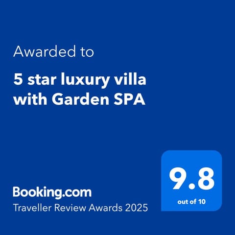 5 star luxury villa with Garden SPA Villa in Saint Andrews