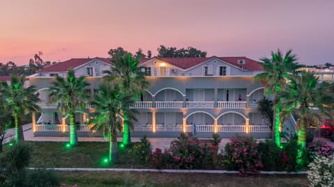 Property building, Garden, Garden view, Sunset