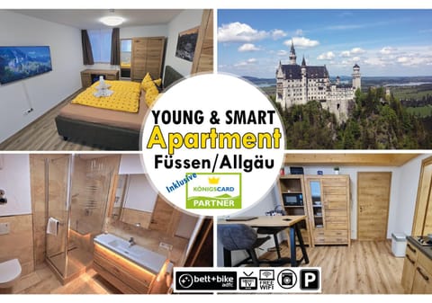 Young & Smart-Apartment inkl Königscard in Füssen Allgäu nahe Neuschwanstein Apartment in Fussen
