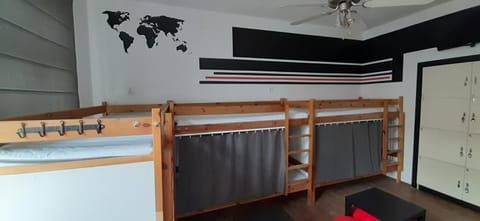 Photo of the whole room, bunk bed
