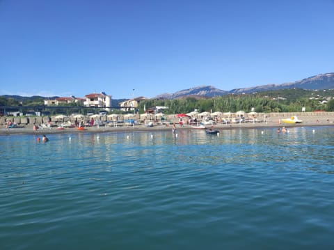 Beach, Mountain view, Sea view