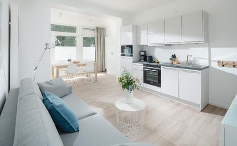 Kitchen or kitchenette, Living room, Dining area