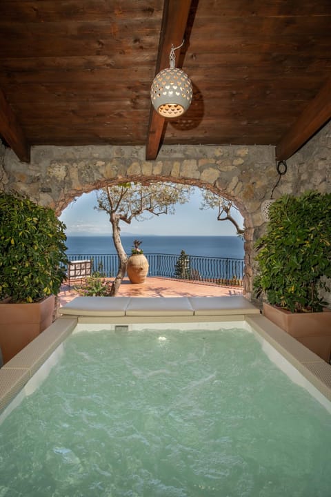 Patio, Natural landscape, Hot Tub, Balcony/Terrace, Sea view