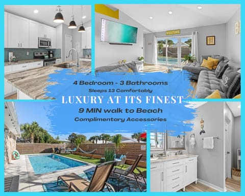 Luxurious Private Pool, Beach Walk WPrivate Acces House in Miramar Beach