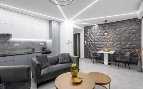 Kitchen or kitchenette, Living room, Dining area