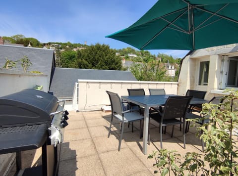 Gîte La p'tite terrasse Chinon centre Parking gratuit Apartment in Centre-Val de Loire