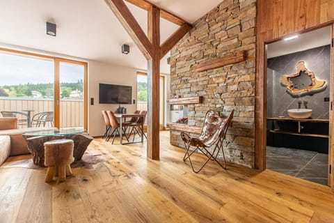 Living room, Seating area, Dining area