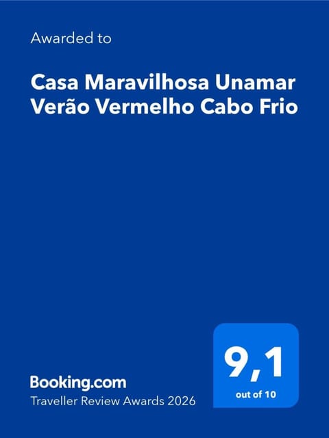 Casa Maravilhosa Unamar Verão Vermelho Cabo Frio House in Cabo Frio