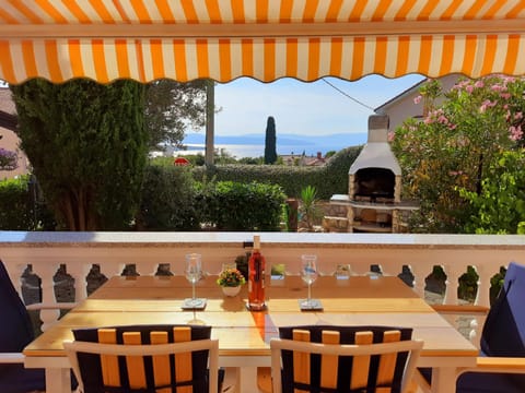 Patio, Seating area, Dining area, Sea view