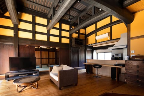 Living room, kitchen