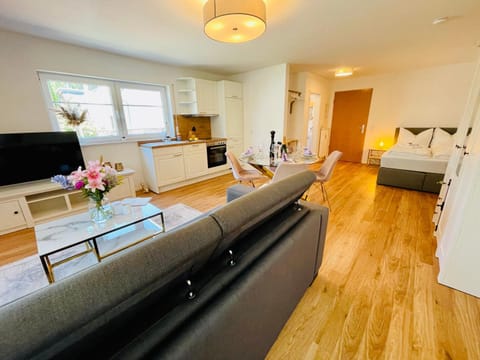 Bed, Living room, Photo of the whole room, Seating area, Bedroom