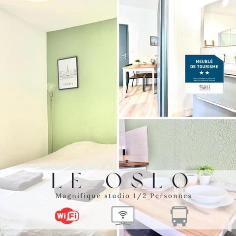 Le OSLO, à 50m de la gare TV connecté+Fibre Apartment in Poitiers