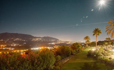 Night, Natural landscape, Garden, View (from property/room), View (from property/room), Garden view, Mountain view