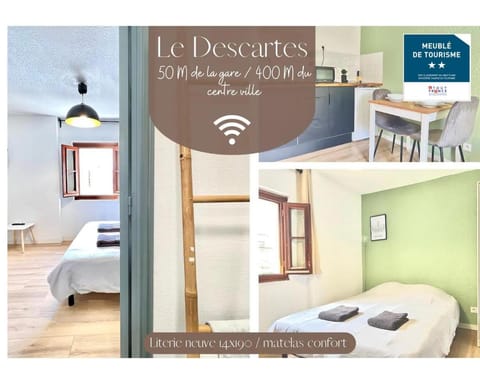 Le Descartes, à 50m de la gare Fibre/TV connecté Apartment in Poitiers