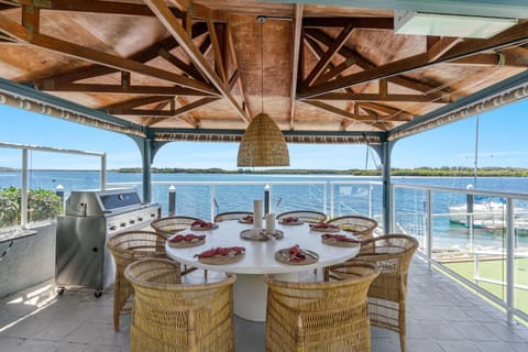 Patio, Day, BBQ facilities, View (from property/room), Dining area, River view