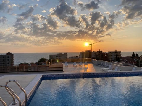 Swimming pool, Swimming pool, Sunrise, Sunset
