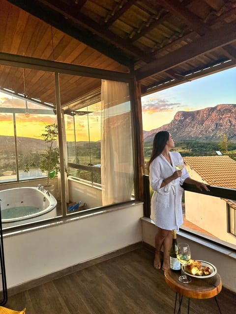 Hot Tub, Balcony/Terrace, Mountain view