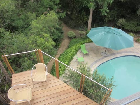 Patio, Pool view