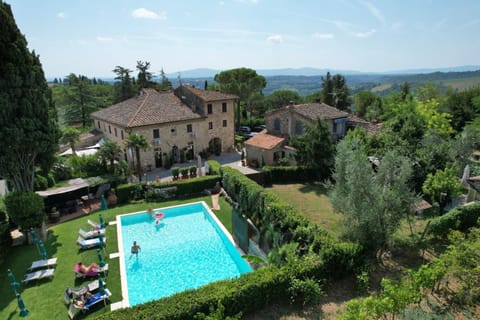 Spring, Day, Natural landscape, Bird's eye view, Garden, Pool view, Swimming pool, Swimming pool, sunbed
