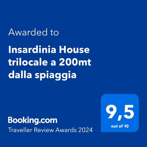 Insardinia House trilocale a 200mt dalla spiaggia Apartment in Pittulongu