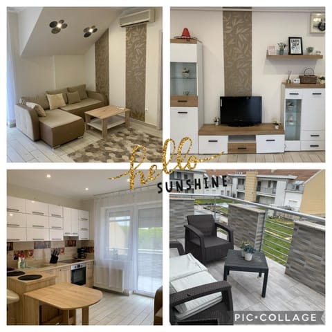 Living room, kitchen
