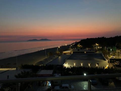 Beach, Sea view, Sunset